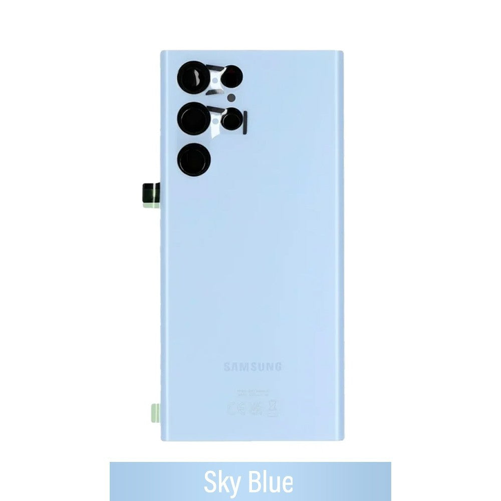 Rear Cover Glass For Samsung Galaxy S22 Ultra S908B GH82-27457G (Gold)-Sky Blue Rear Cover Glass For Samsung Galaxy S22 Ultra S908B GH82-27457G (Gold)-Sky Blue